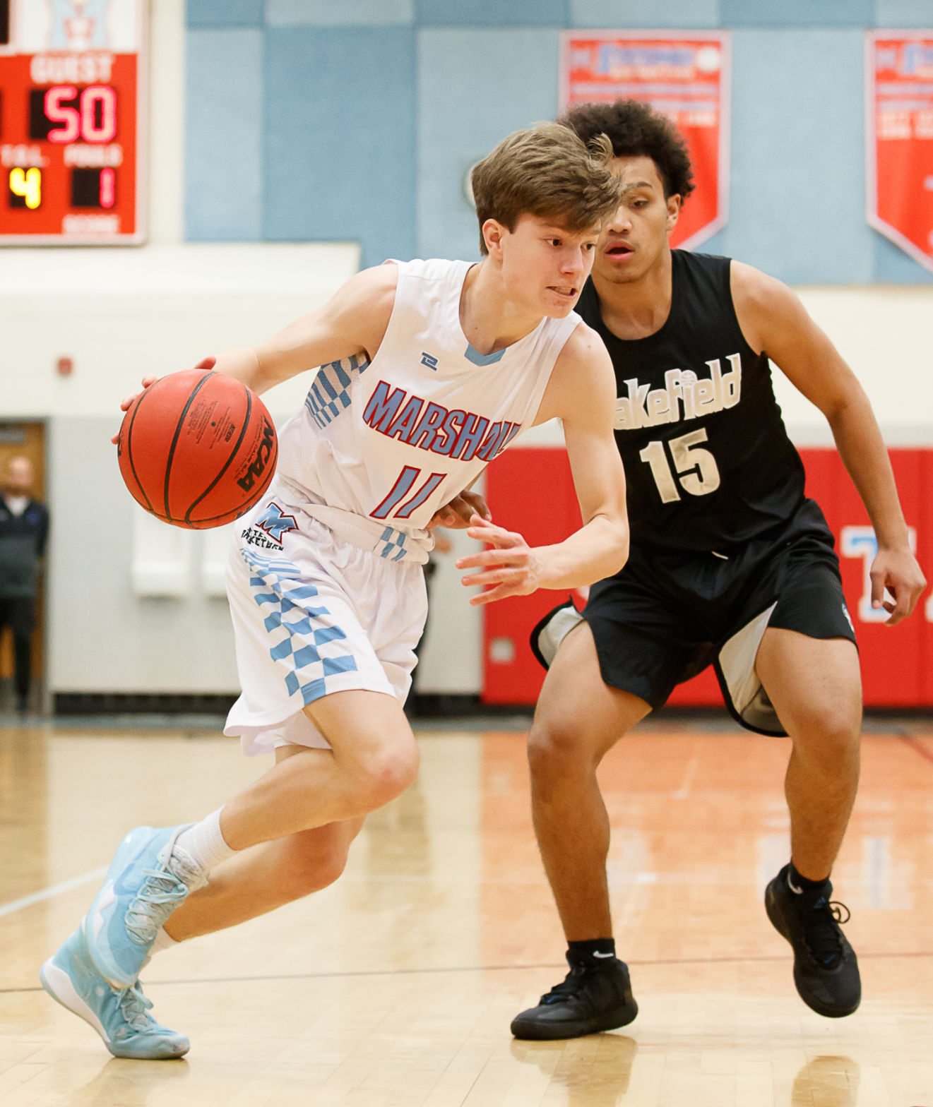 Marshall vs. Wakefield boys hoops 7